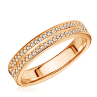 кольцо обручальное с бриллиантами 25619004180