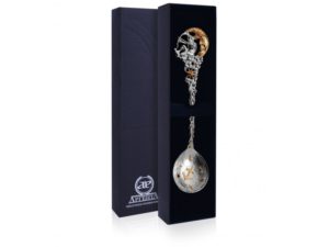 Серебро чайная ложка в подарочном футляре Знаки Зодиака в продаже в ювелирном магазине в Серпухове