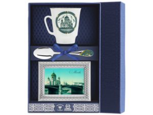 Набор чайный «Майская - Виды Москвы» с рамкой для фото