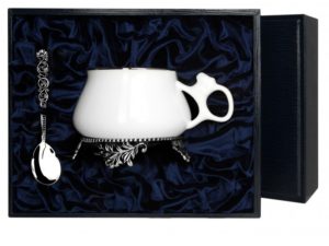 Набор серебряная  чайная чашка «Билибина»